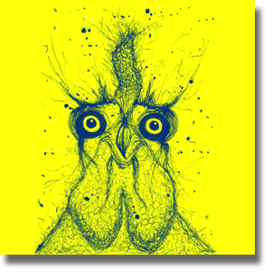Here Chook Chook - Yellow Here Chook Chook - Yellow